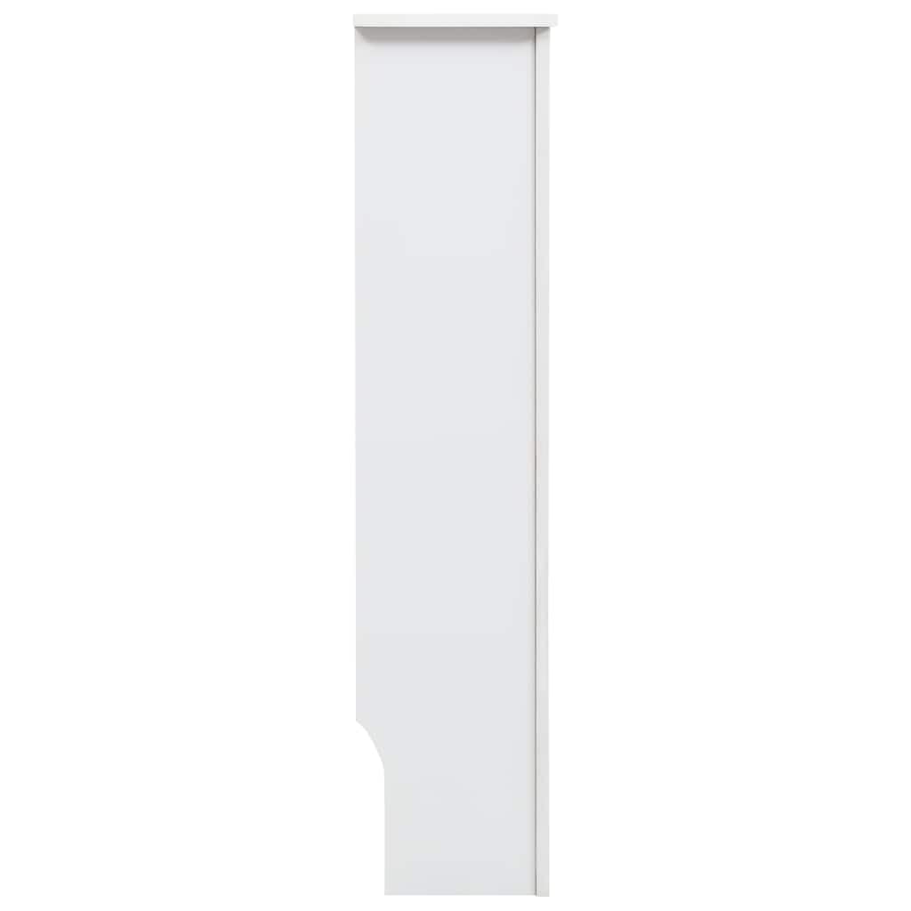 vidaXL Heimwerkerbedarf Heizkörperabdeckung 112 cm Weiß MDF