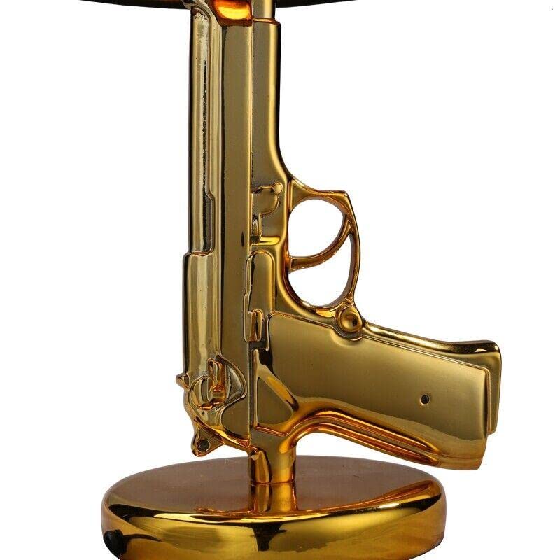Mikamax Lifestyle Golden Gun Lampe Tischlampe gold 45 cm
