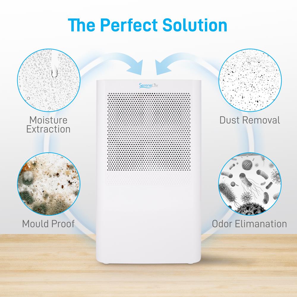 Serenelife DeHumidifiers PDUMID95 Luftentfeuchter 3L leise
