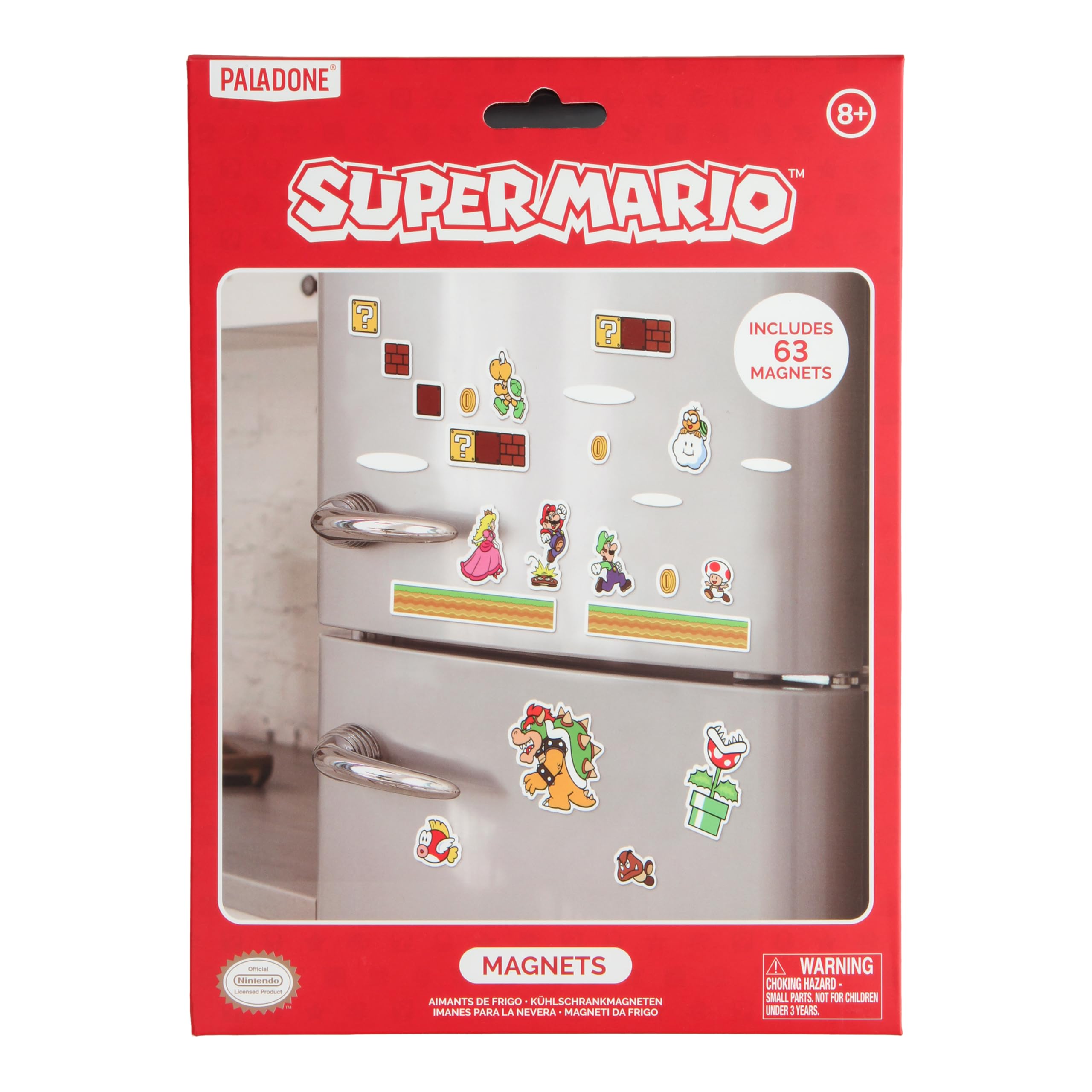 Paladone Homeware Super Mario Kühlschrankmagneten 63er Set