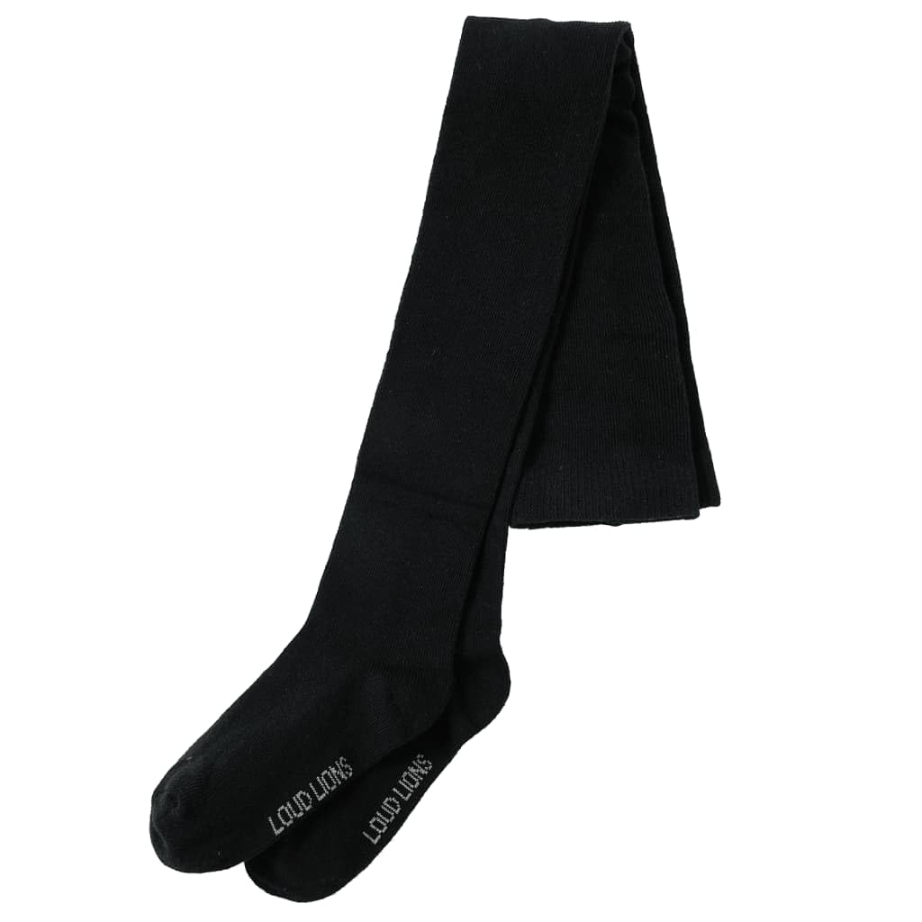 vidaXL Baby & Kleinkind Kinderstrumpfhose Schwarz 128 Baumwolle