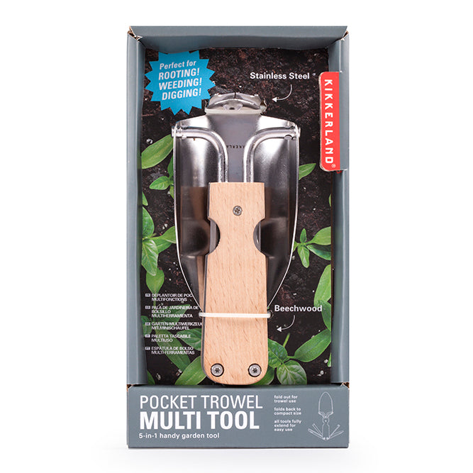 Kikkerland Tools Pocket Trowel Multitool Garten Buche klappbar