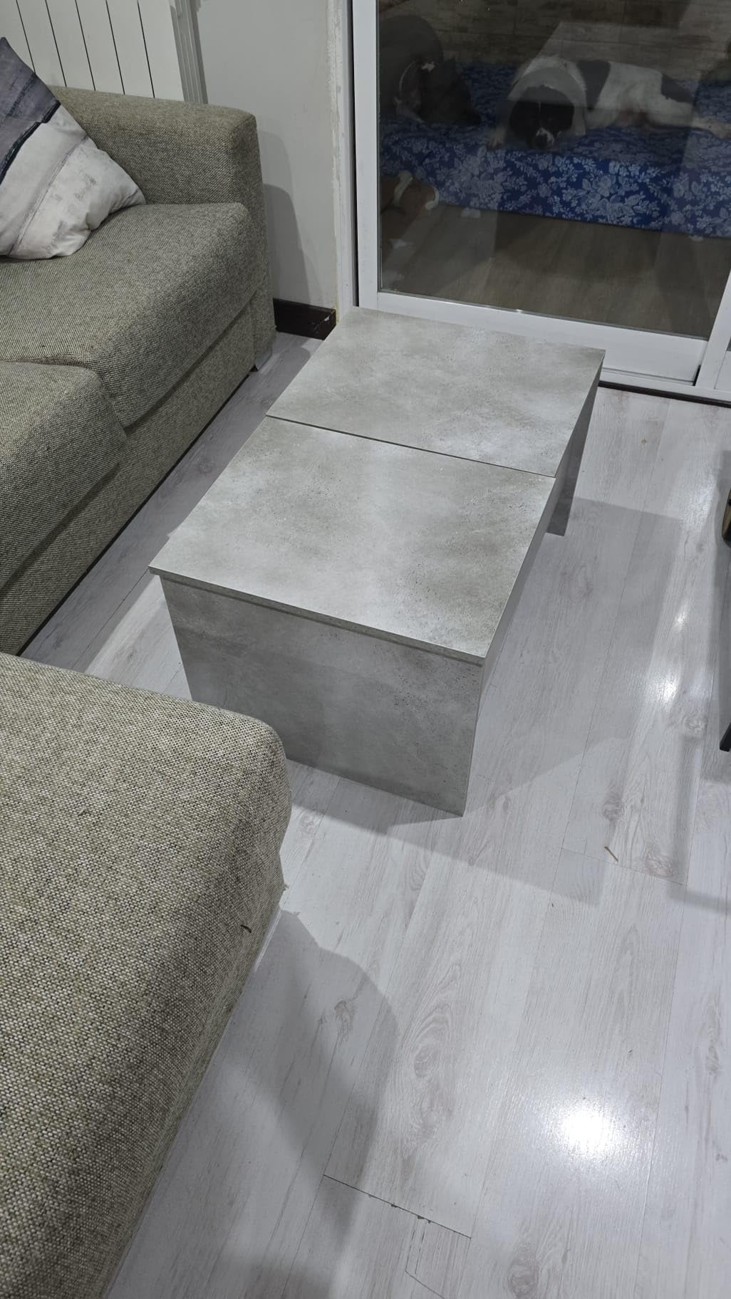 vidaXL Möbel Couchtisch höhenverstellbar Sonoma-Eiche 102cm