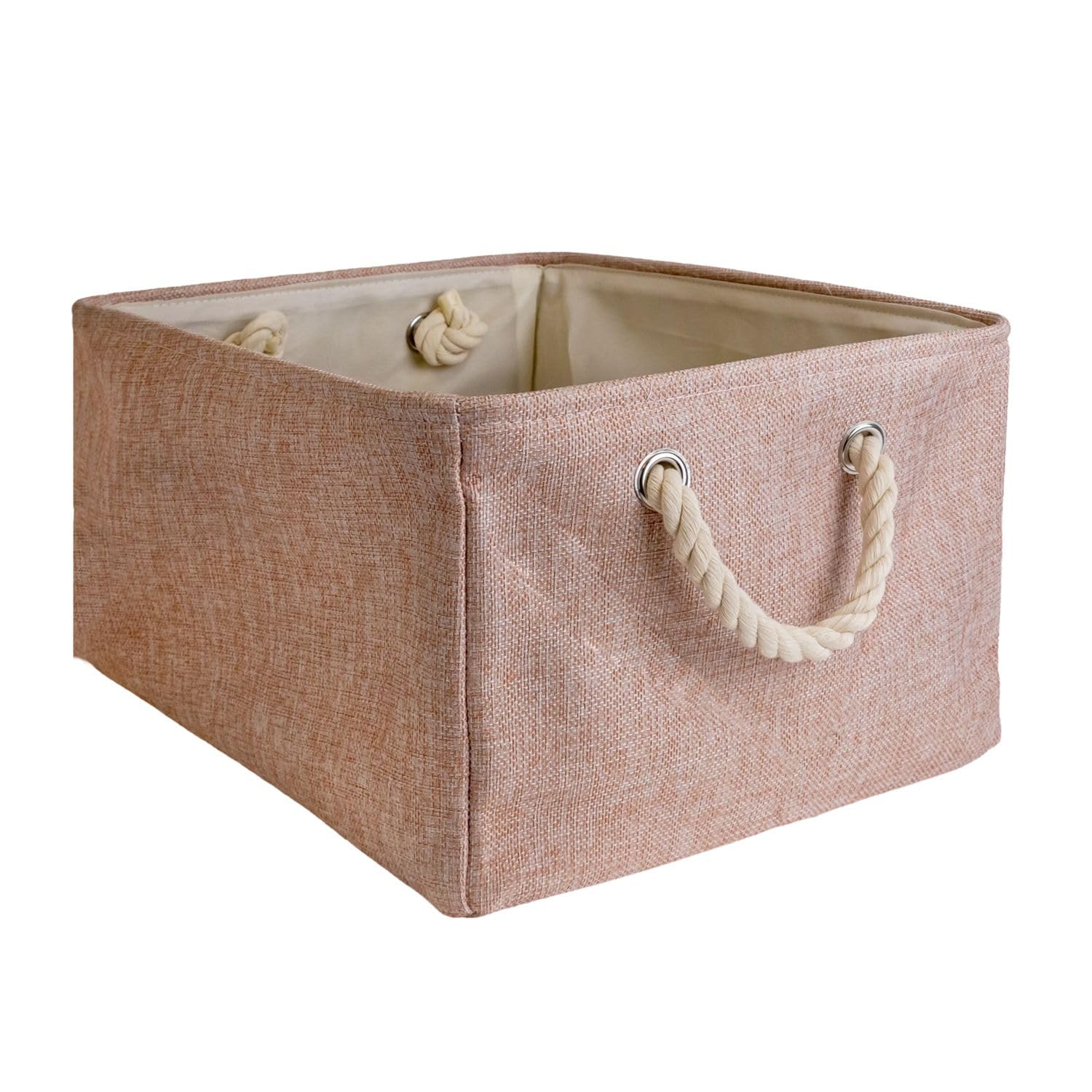 Intirilife Aufbewahrungskorb Rosa Organizer 41 cm mit Henkel