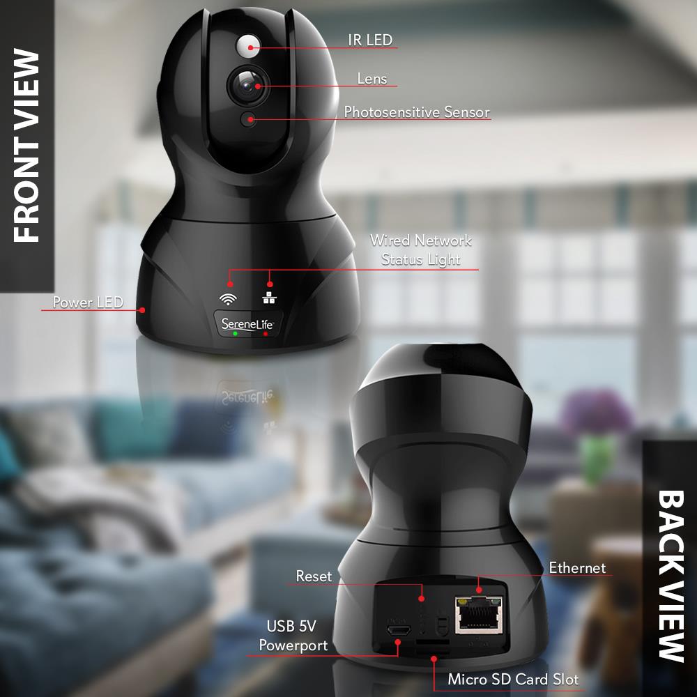 Serenelife Kamera IP WLAN 1080p Nachtsicht Bewegungserkennung