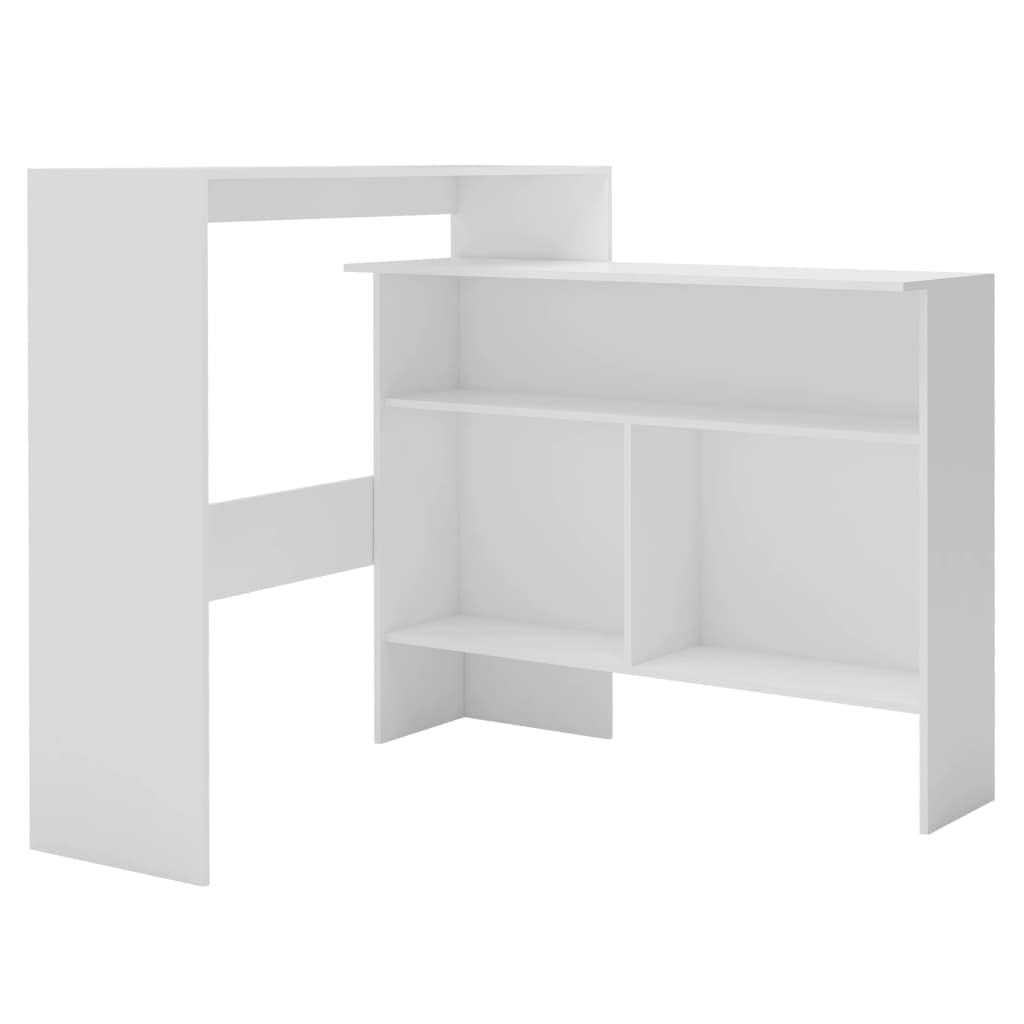 vidaXL Bartisch Stehtisch Weiß 130x40x120 cm Holz