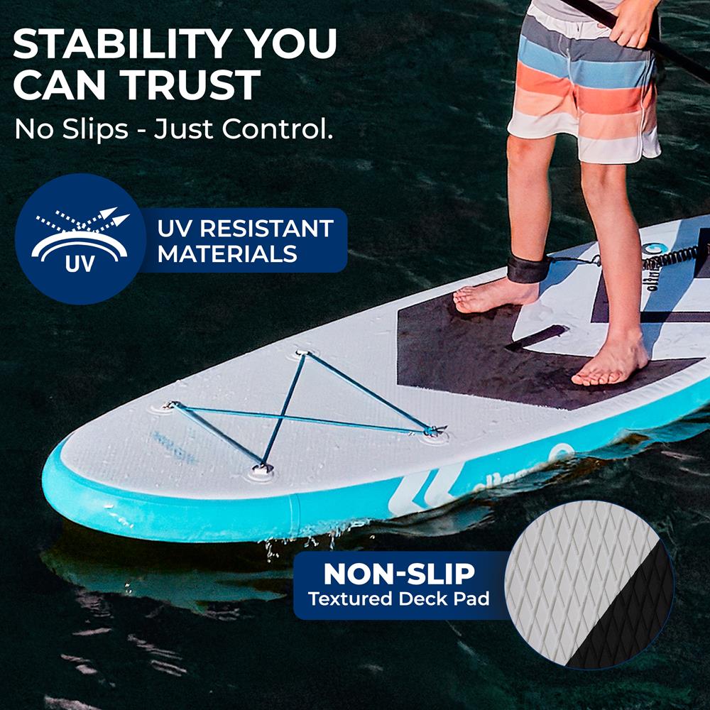 Serenelife SUP Board Kinder aufblasbar 93 Zoll mit Paddel Set