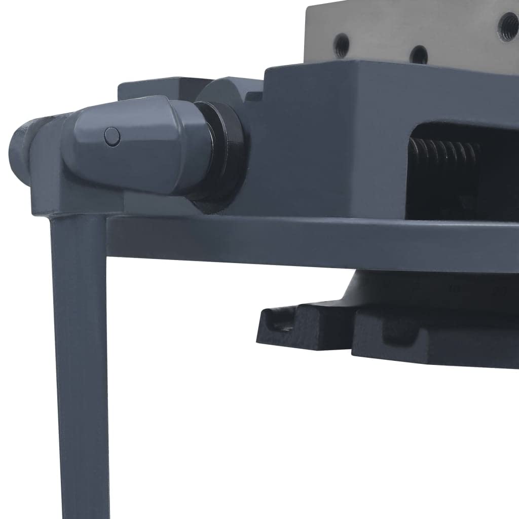 vidaXL Drehtisch Schraubstock 160mm Gusseisen drehbar