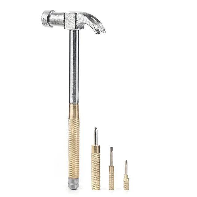 Kikkerland Tools Handy Hammer 6-in-1 Multitool Hammer