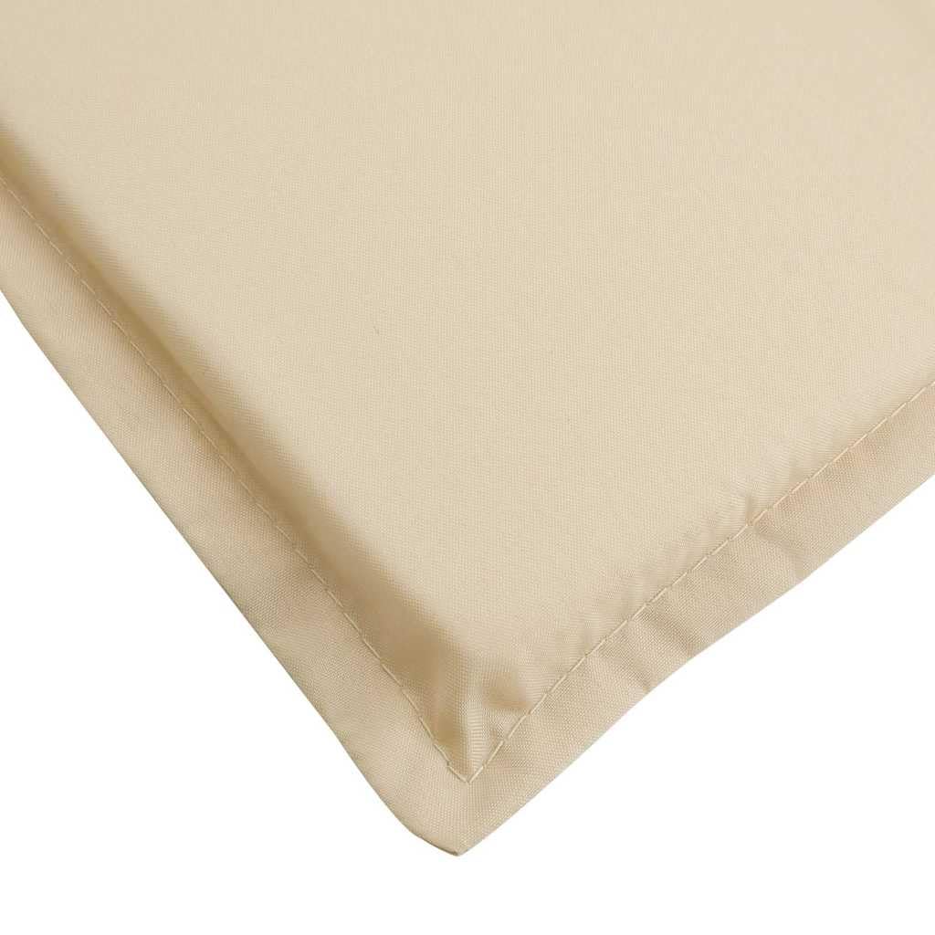 vidaXL Liegestuhl-Auflage Beige (75+105)x50x4 cm Oxford
