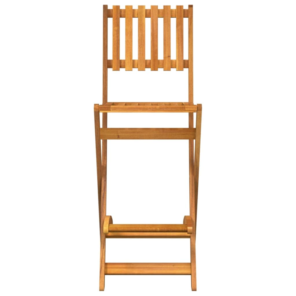 vidaXL Heim & Garten Gartenbar-Set Akazie 3-TLG klappbar