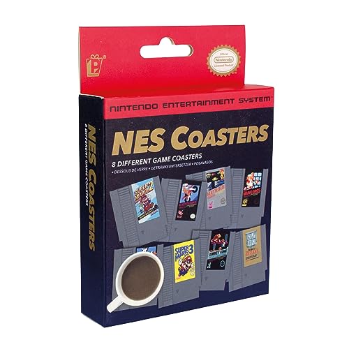 Paladone Drinkware Nintendo NES Untersetzer 8er Set Retro