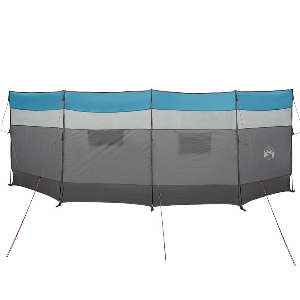vidaXL Windschutz Strand Blau 510x153cm Camping Polyester