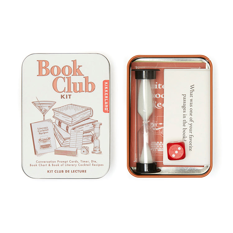 Kikkerland Home Book Club Kit Lesespiel Dose Buchliebhaber