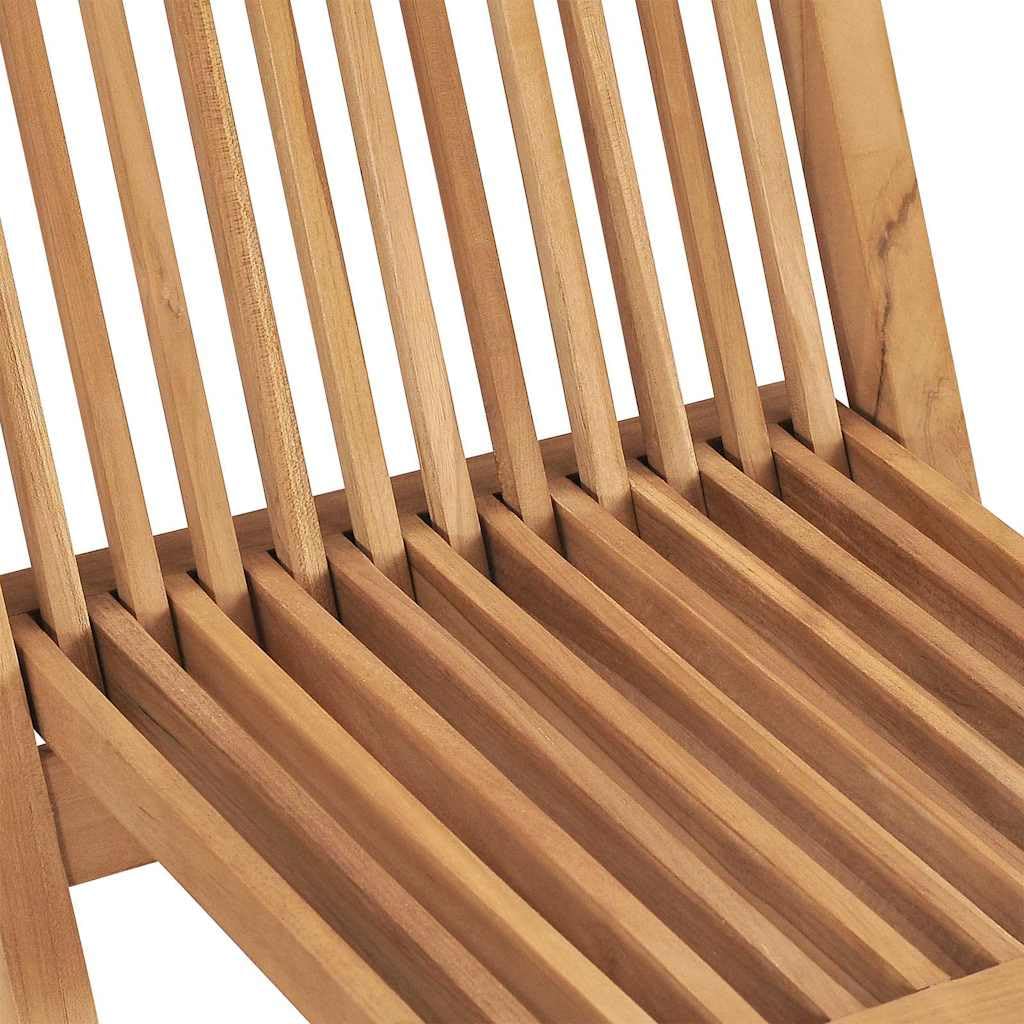 vidaXL 3-tlg. Garten-Essgruppe Teak Massivholz klappbar