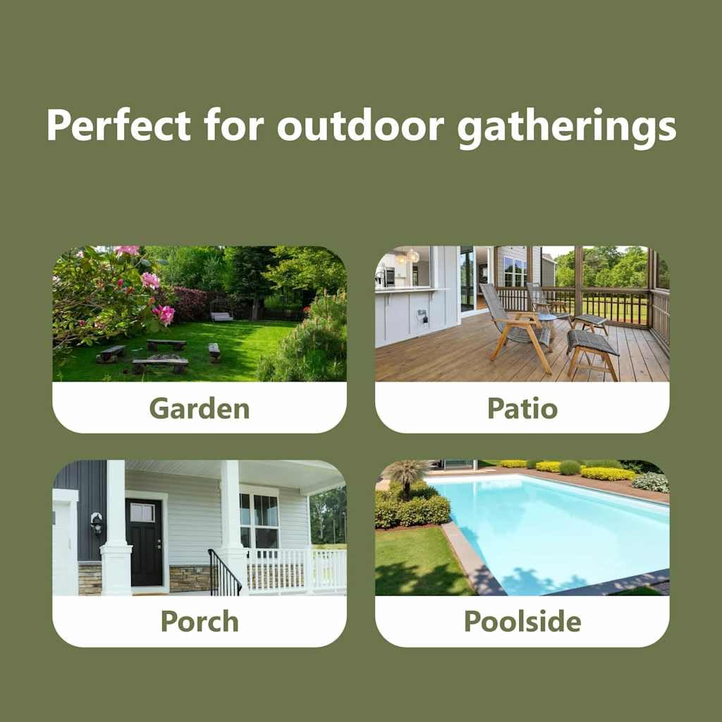 vidaXL Garten Essgruppe 9-tlg Poly-Rattan Braun 8-Sitzer