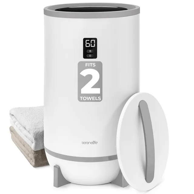 Serenelife Towel Warmers Handtuchwärmer Grau 20L Timer