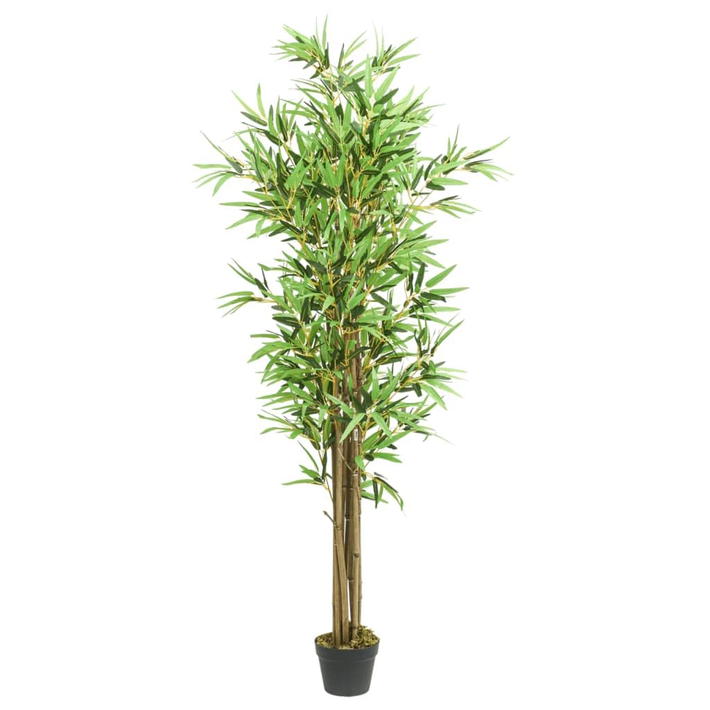 vidaXL Bambusbaum Künstlich Kunstpflanze 80 cm Grün 368 Blätter