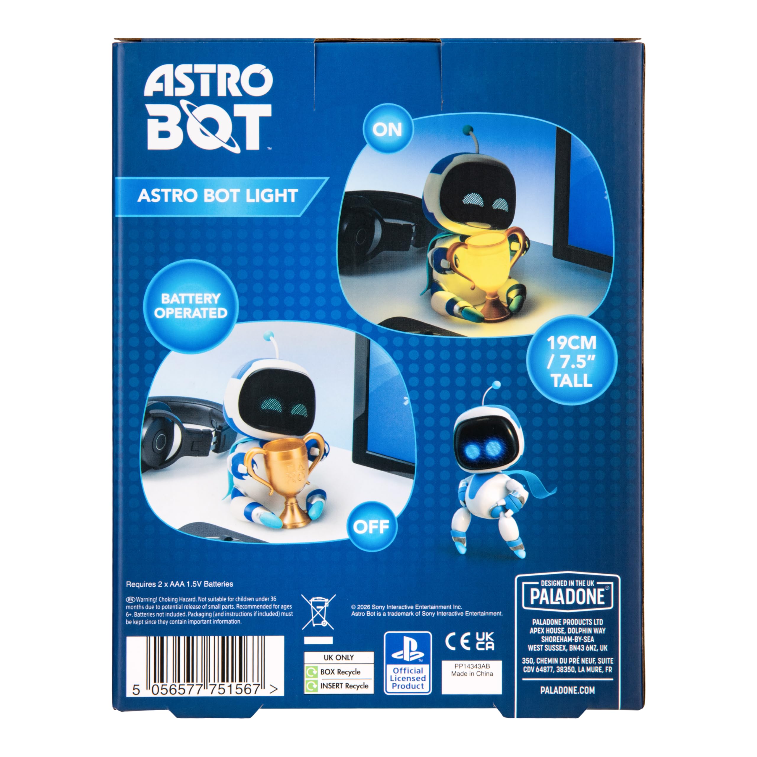 Paladone Lighting Astro Bot GloBuddies Light 15 cm Batterie