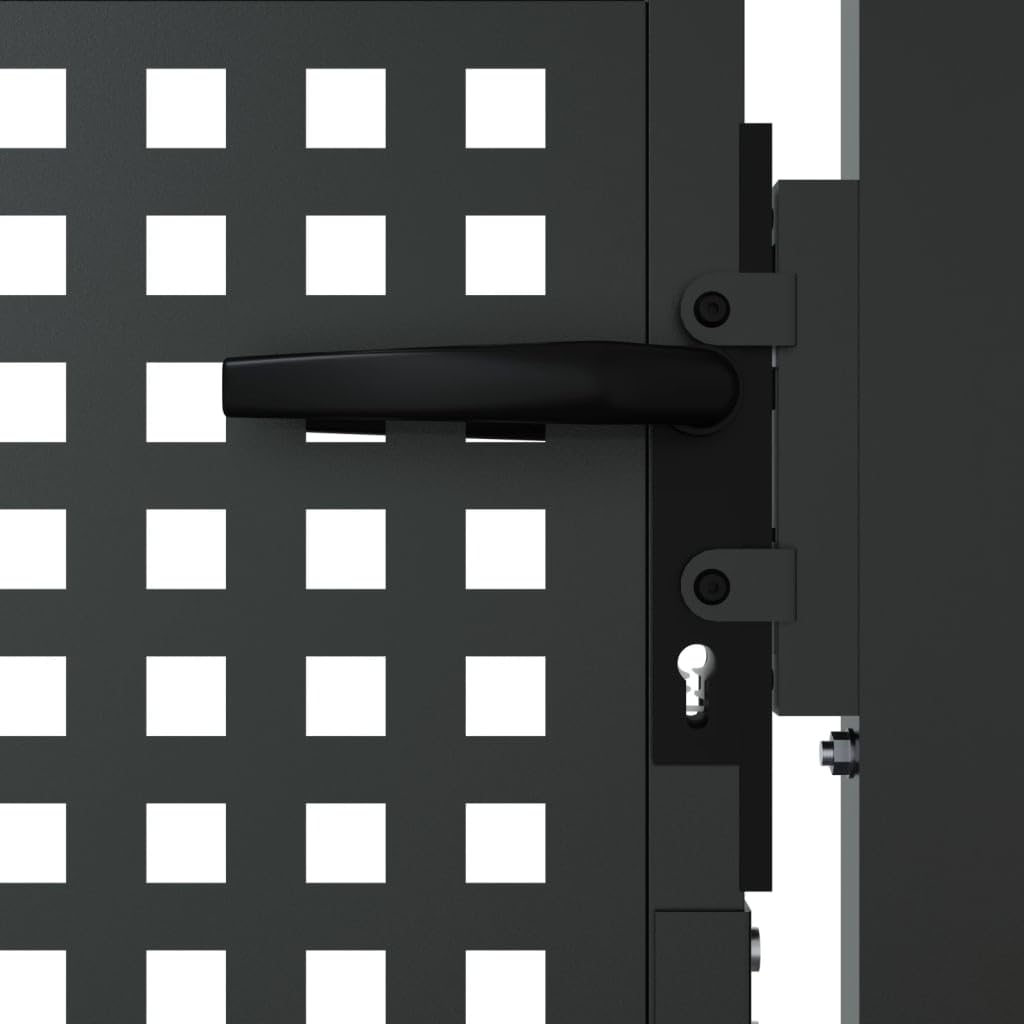 vidaXL Gartentor 100x100 Tor Anthrazit Stahl