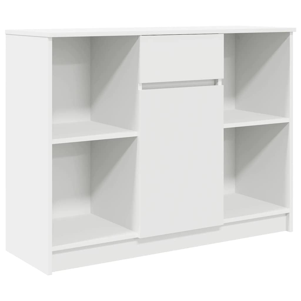 vidaXL Möbel Sideboard Weiß 101x35x76 cm mit Schublade