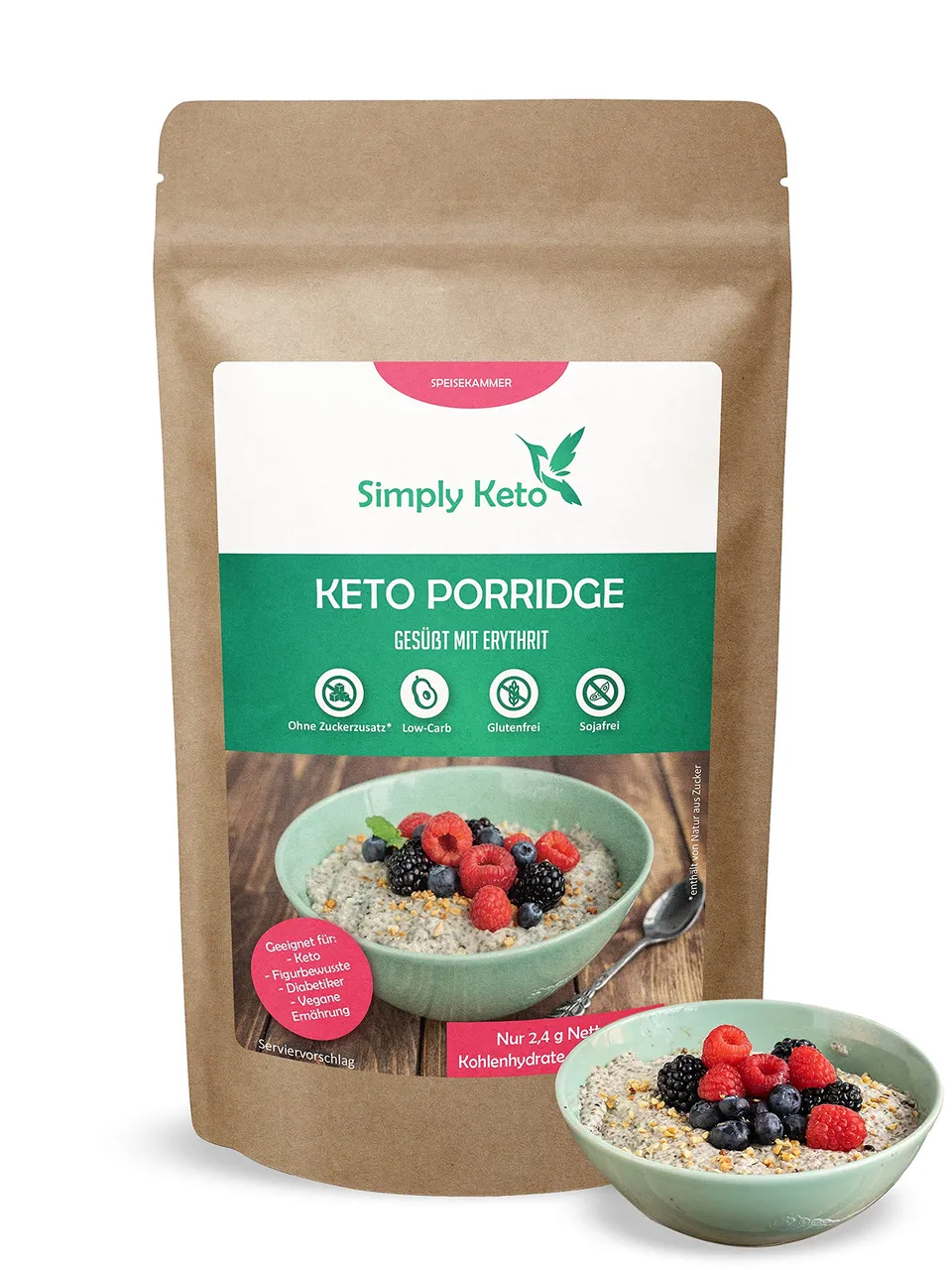 Keto Simply Keto Porridge zuckerfrei 980 g Low Carb