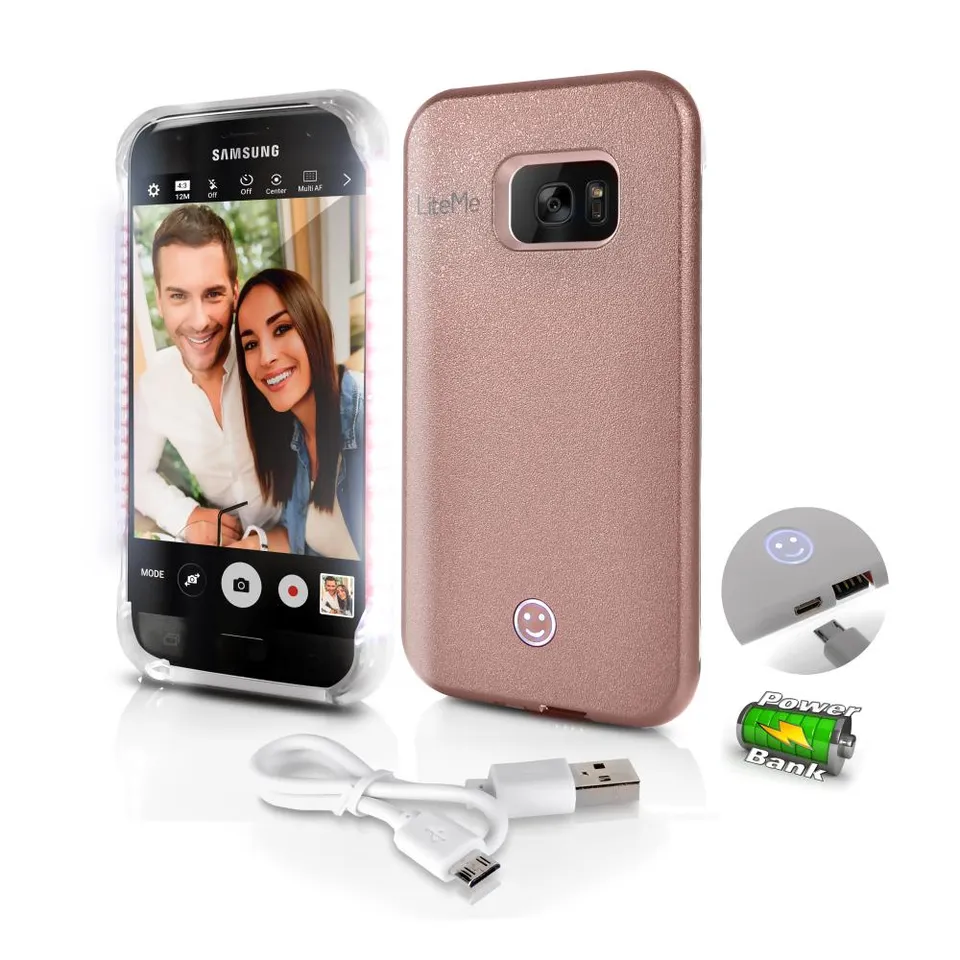 Serenelife Lite-Me Handyhülle S7 Edge LED Powerbank
