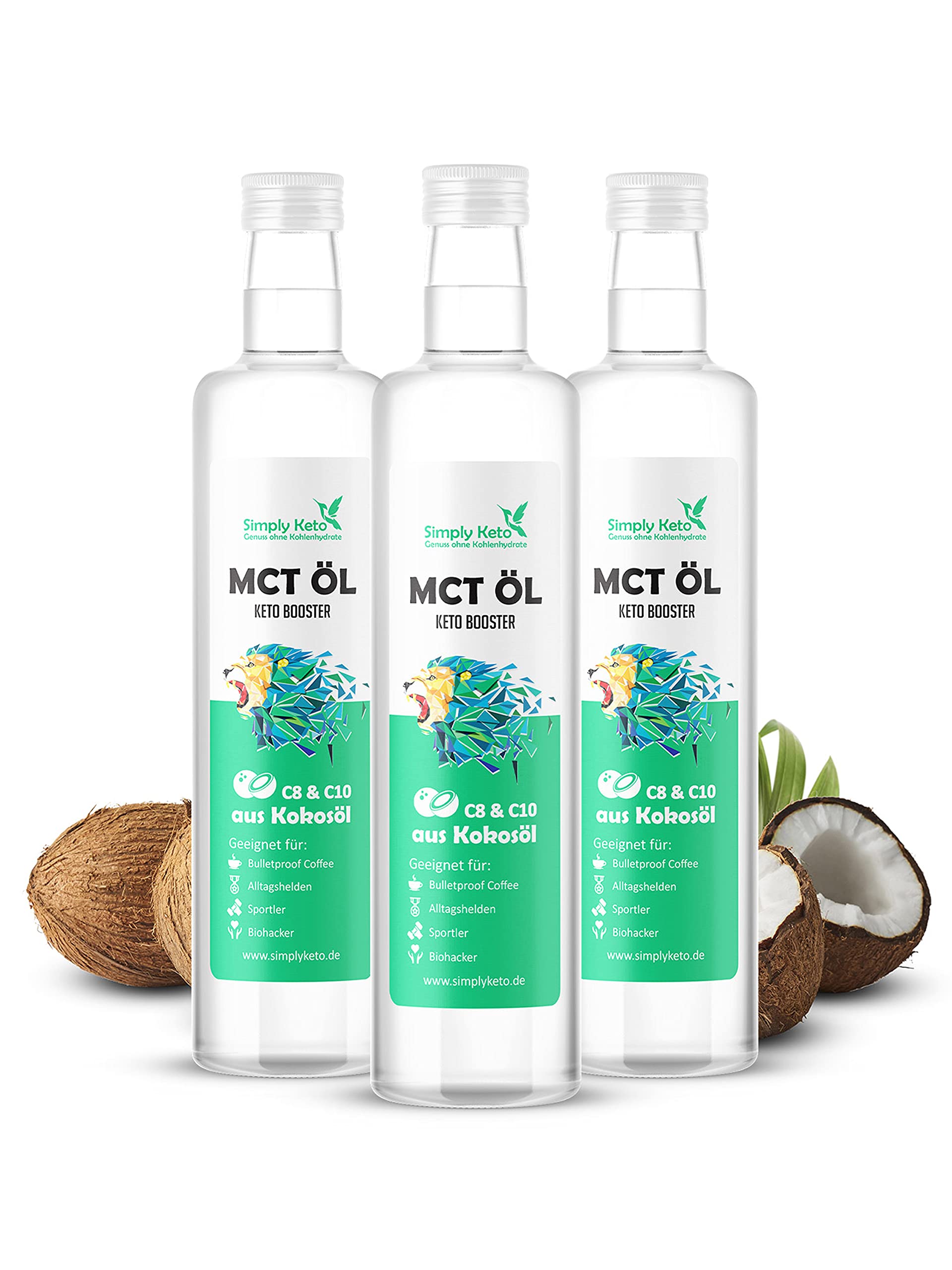 Simply Keto MCT Öl 100ml aus Kokosöl C8 C10 vegan