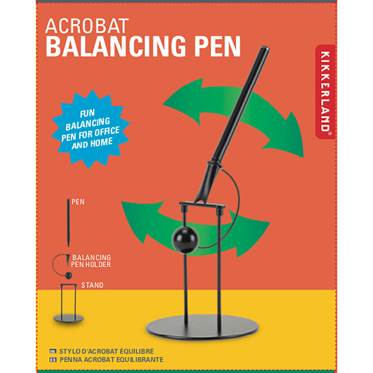 Kikkerland Acrobat Kugelschreiber balancierend schwarz D1-Mine