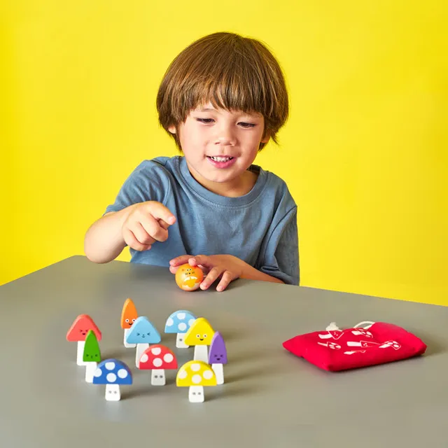 Kidoki Mini Mushroom Bowling Kegelspiel Pilz Set