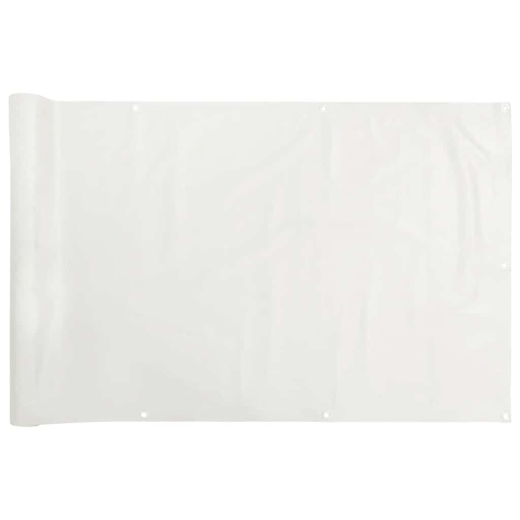 vidaXL Heim & Garten Sichtschutzmatte Weiß PVC