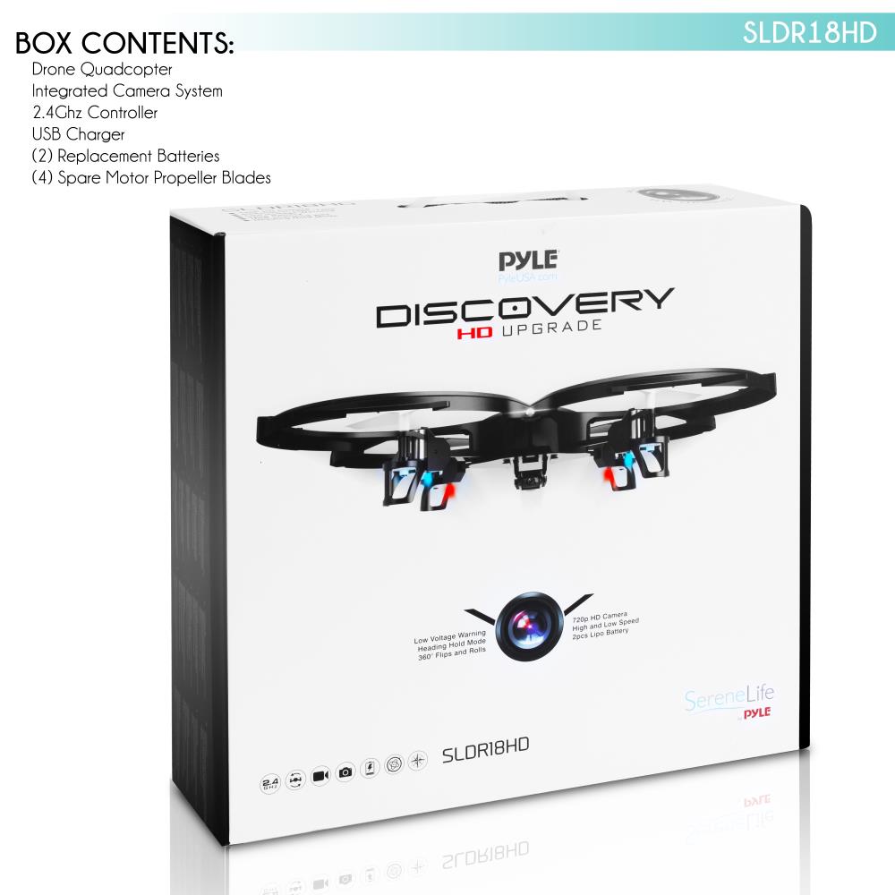 Serenelife Cameras RC Drohne HD Kamera 720p Weiß Quadrocopter