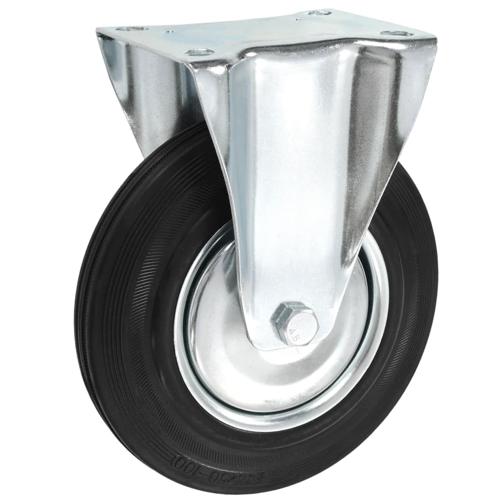 vidaXL Bockrollen 200 mm Transportrollen 4 Stück Gummi