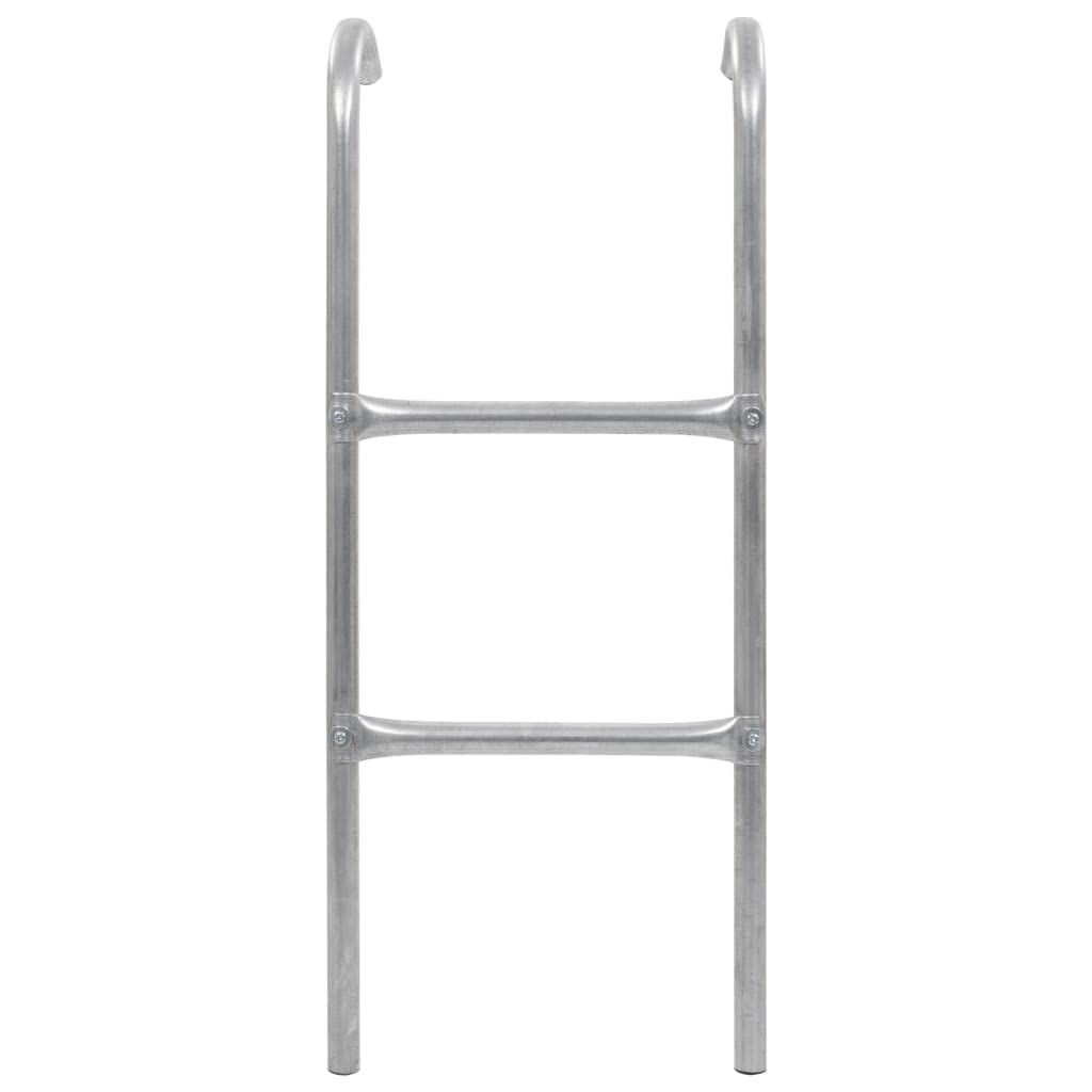vidaXL Trampolinleiter 2-stufig 72 cm Stahl verzinkt silbern