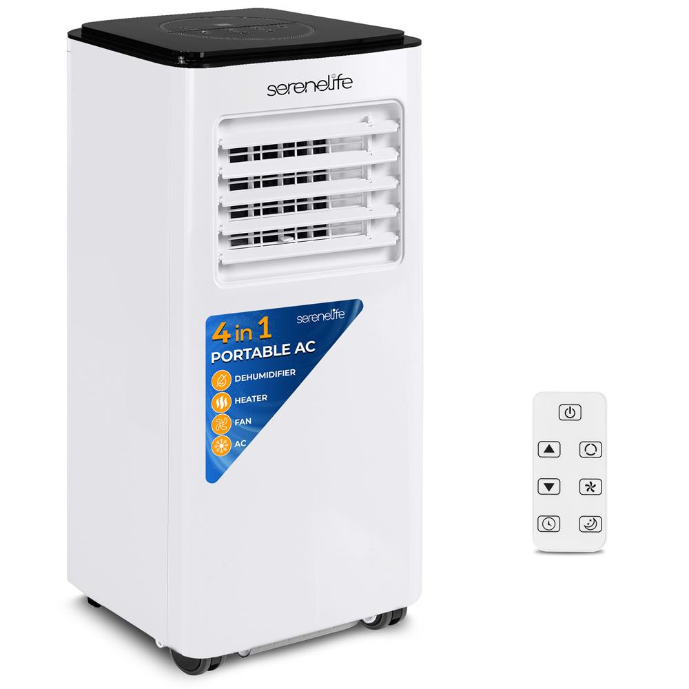 Serenelife Portable AC mobiles Klimagerät 8000 BTU Weiß Heizen