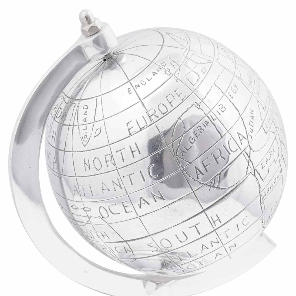 vidaXL Heim & Garten Skulptur Silber 16,5x14x26 cm Aluminium