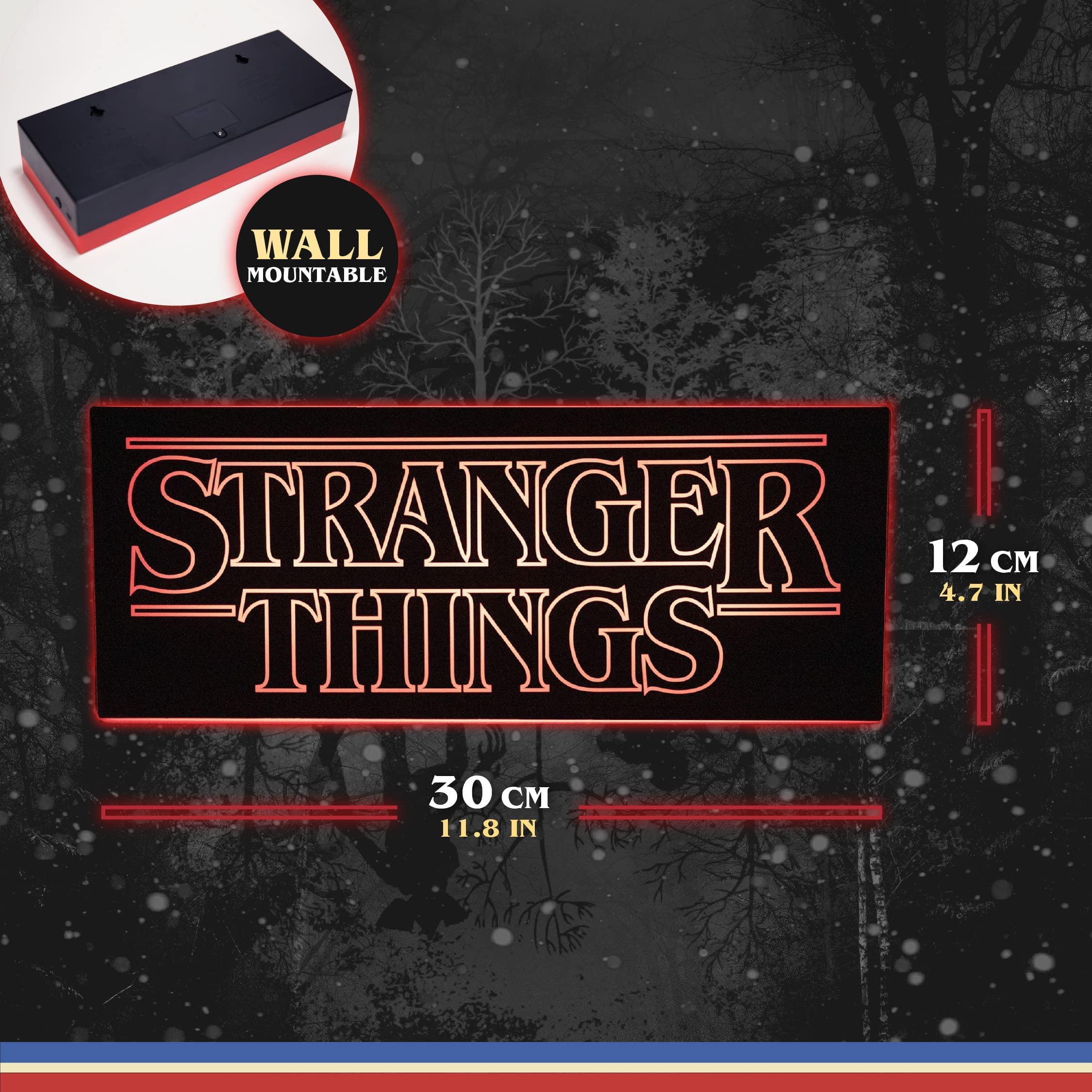 Paladone Lighting Stranger Things Logo Licht 2 Modi Tischleuchte