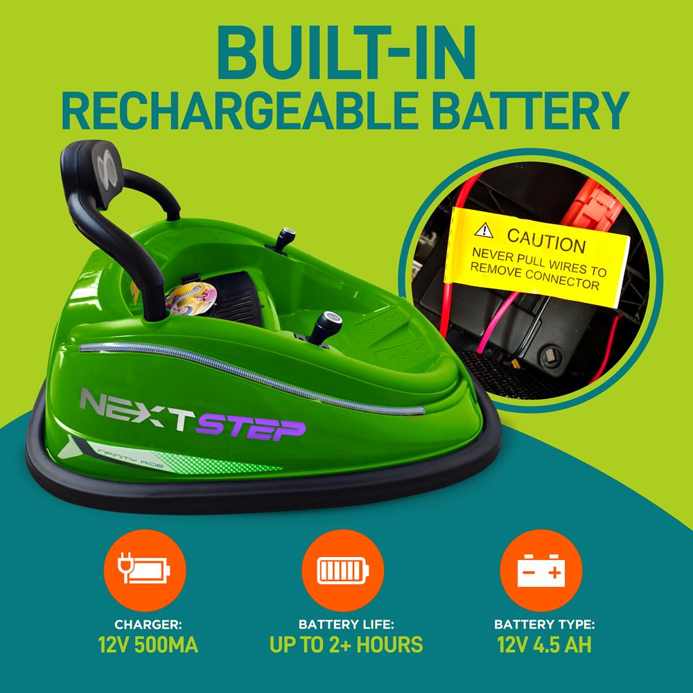 Serenelife Bumper Car Kinder Elektroauto Grün 360 Grad