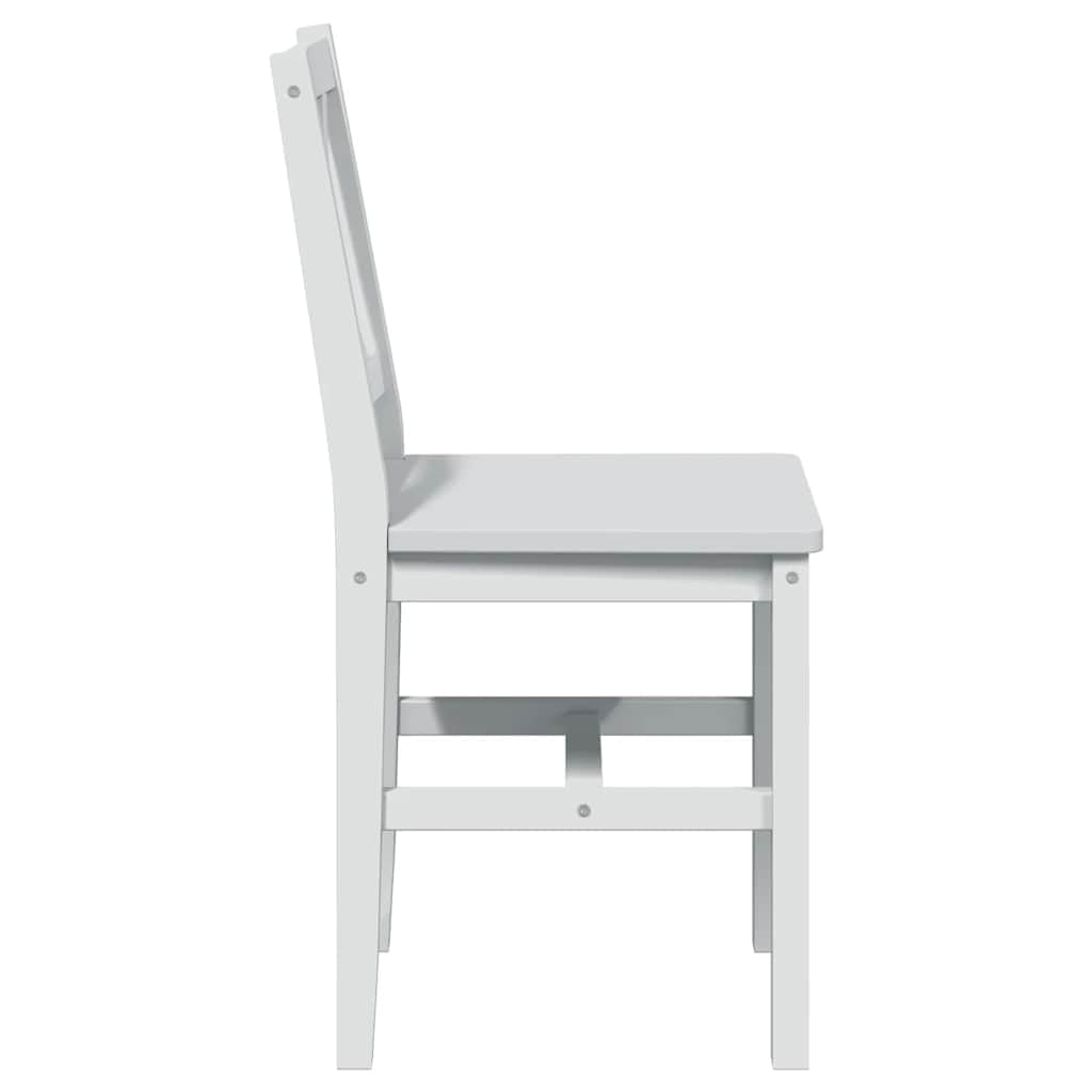 vidaXL Heim & Garten 5-tlg. Essgruppe Esstischset weiß Massivholz