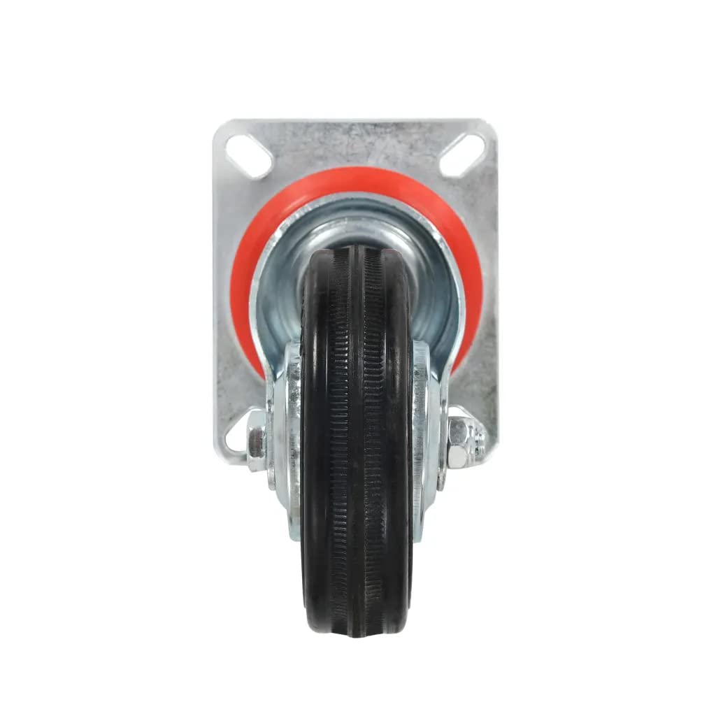 vidaXL 32x Lenkrollen 100mm Transportrollen Gummi