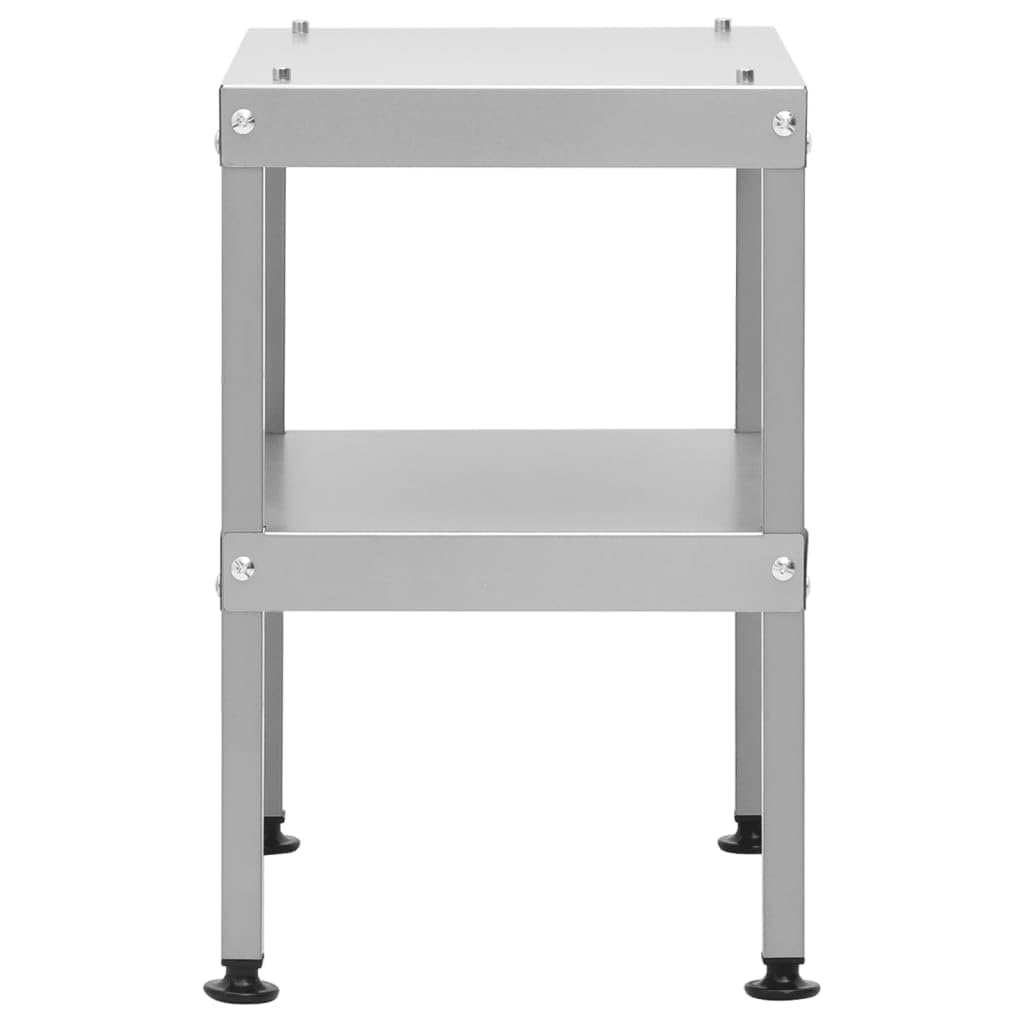 vidaXL Tisch Beistelltisch Verzinkter Stahl 40x28x44,5cm Räucherofen