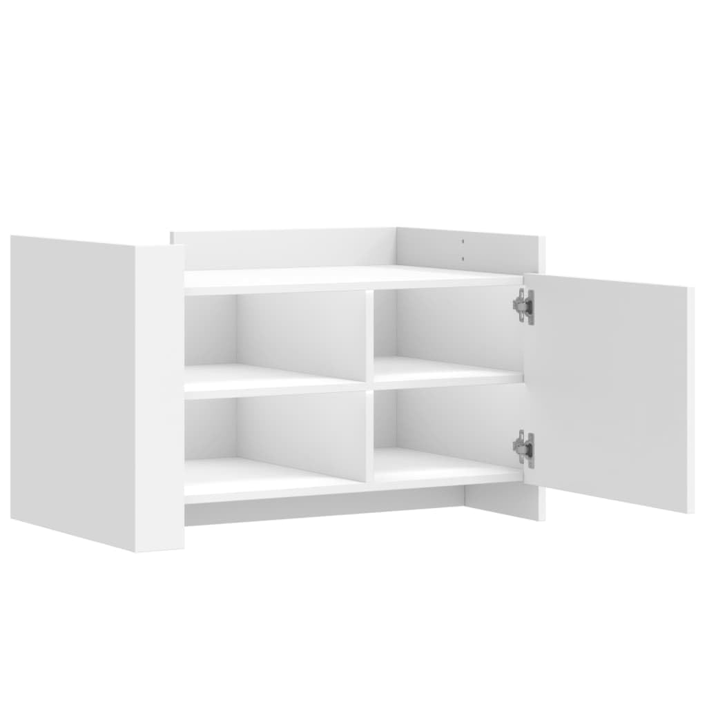 vidaXL Couchtisch Weiß 80x50x50 cm Holzwerkstoff Stauraum