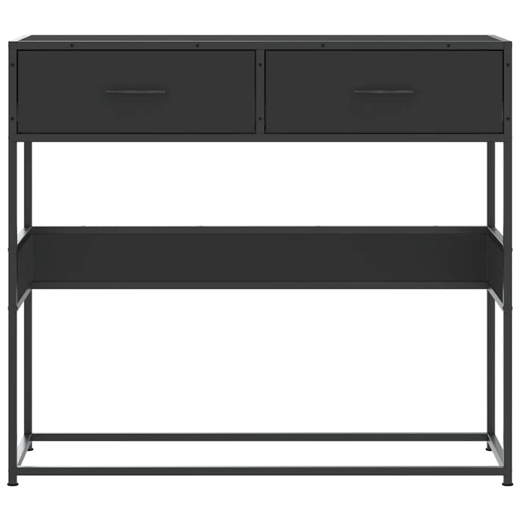 vidaXL Möbel Konsolentisch Schwarz 90x35x80 Holzwerkstoff