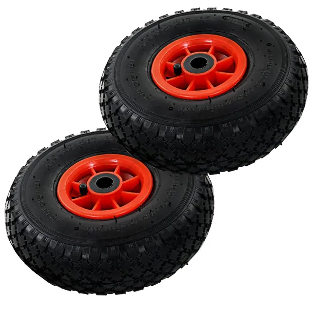 vidaXL Sackkarrenräder 3.00-4 Gummi 245x82 2 Stück