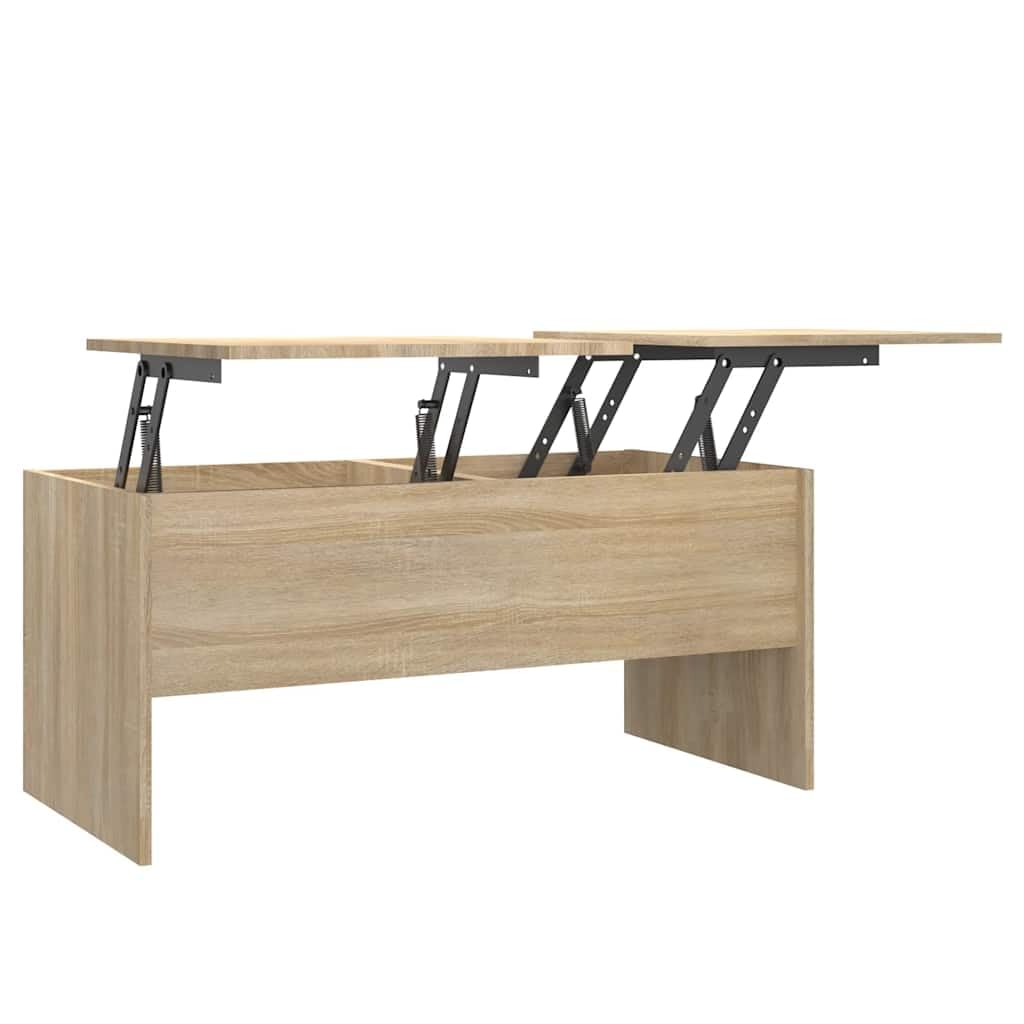 vidaXL Möbel Couchtisch höhenverstellbar Sonoma-Eiche 102cm