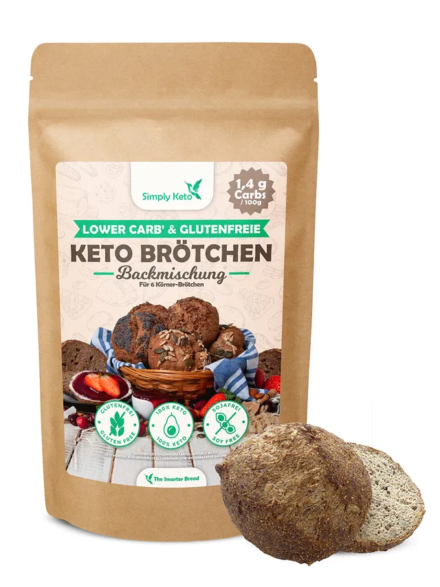 Keto Backzutaten Brötchen Backmischung 340 g Low Carb