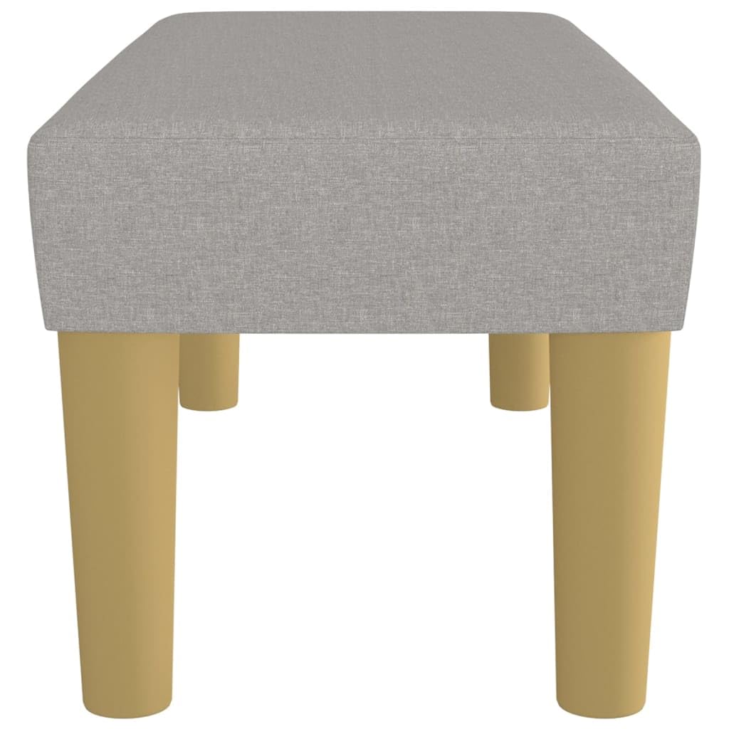 vidaXL Sitzbank Hellgrau Stoff 70x30x30 cm Polsterbank