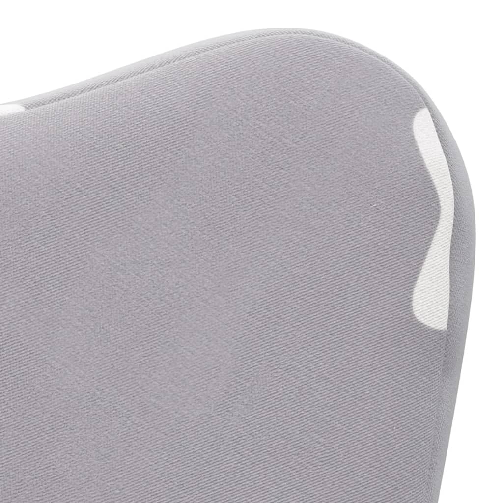 vidaXL Baby Kindersofa Hellgrau Sterne Plüsch 54x34x45 cm