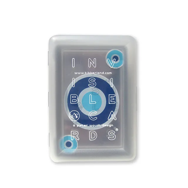 Kikkerland Play Invisible Spielkarten transparent wasserdicht