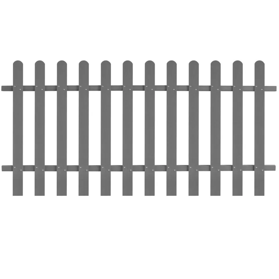 vidaXL Lattenzaun WPC 200 x 100 cm Gartenzaun 12 Latten